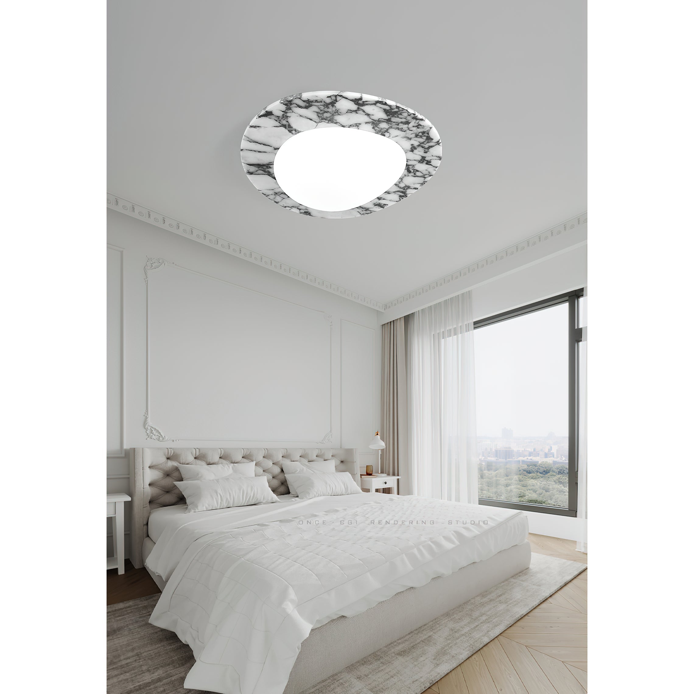 Ceraeion Marmor Glas Deckenleuchte-Letslighting