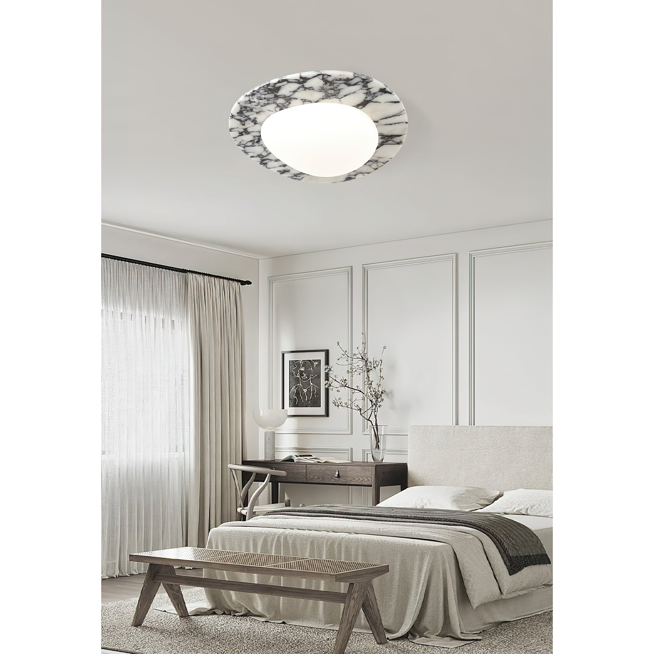 Ceraeion Marmor Glas Deckenleuchte-Letslighting