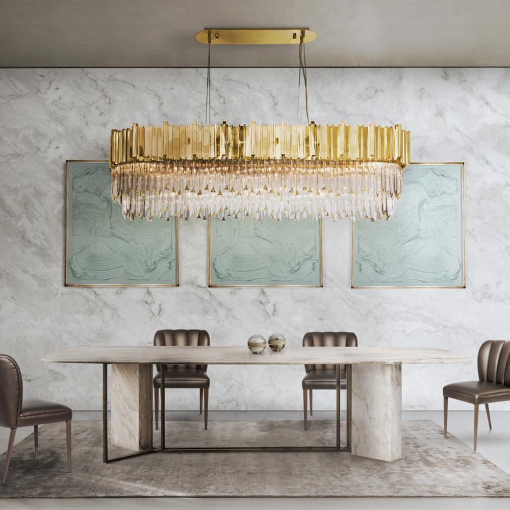 Lustra Kronleuchter Gold Kristall Golden-Letslighting