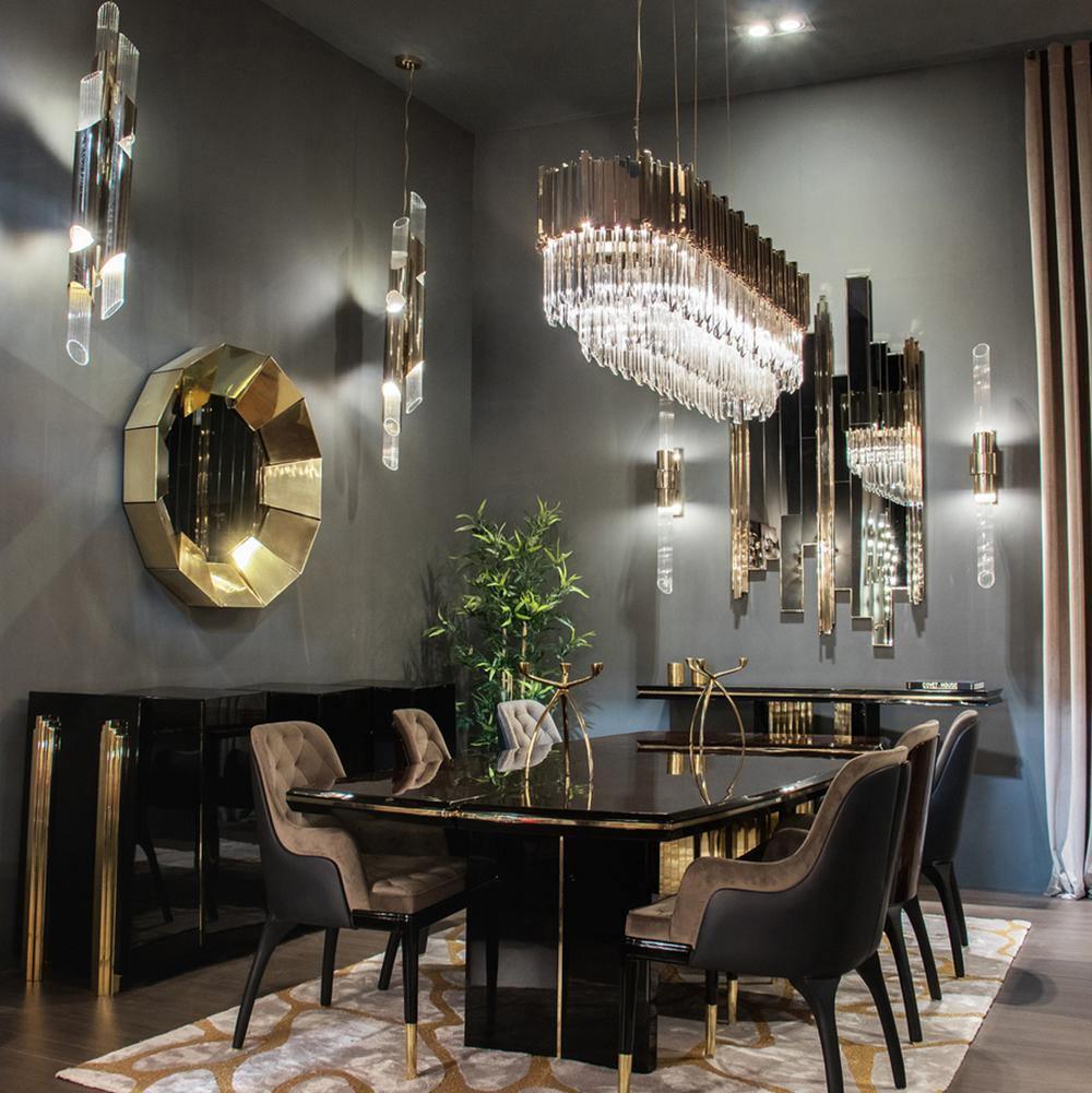 Lustra Kronleuchter Gold Kristall Golden-Letslighting
