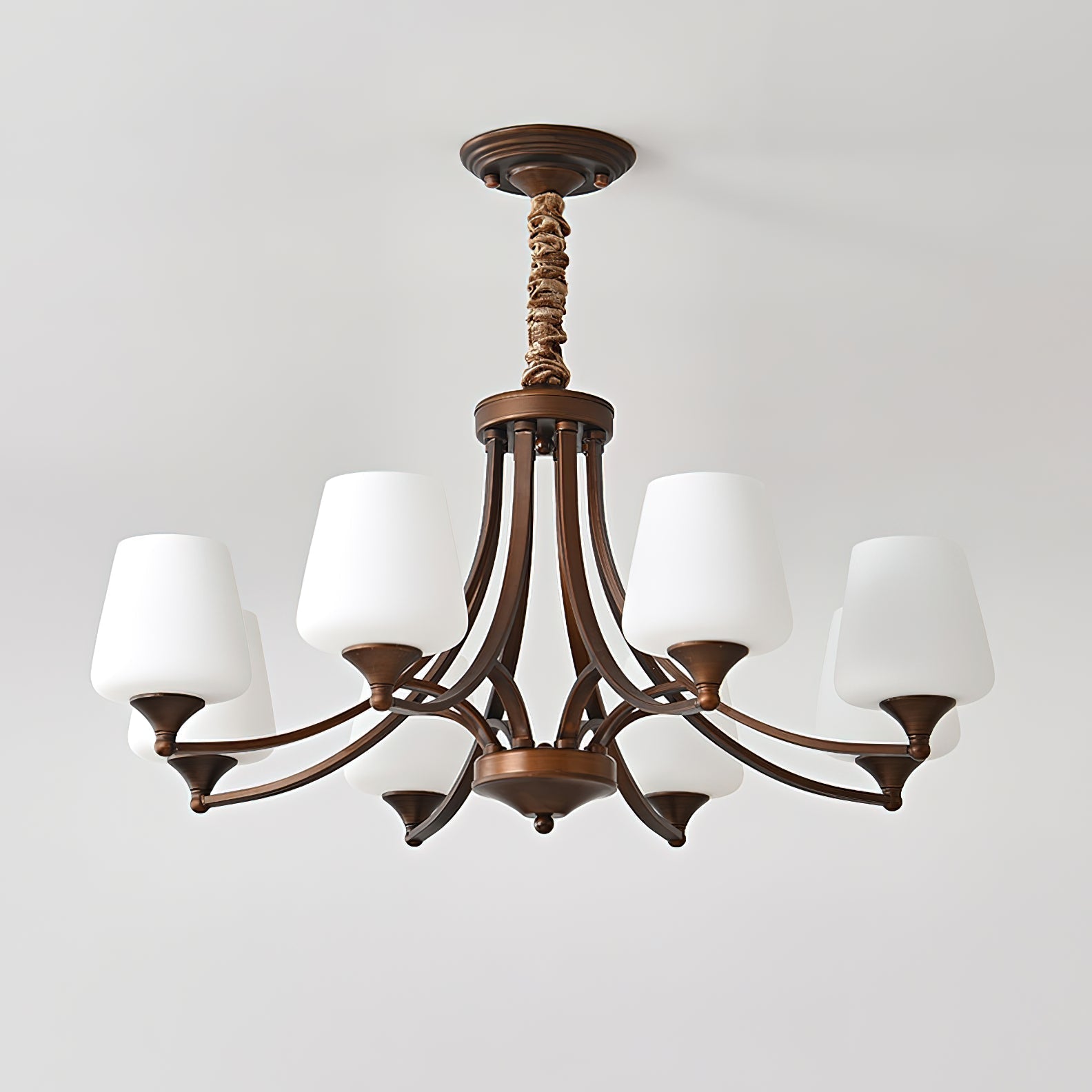 Ulrinara Postmodern Luxus Messing Glas Kronleuchter-Letslighting