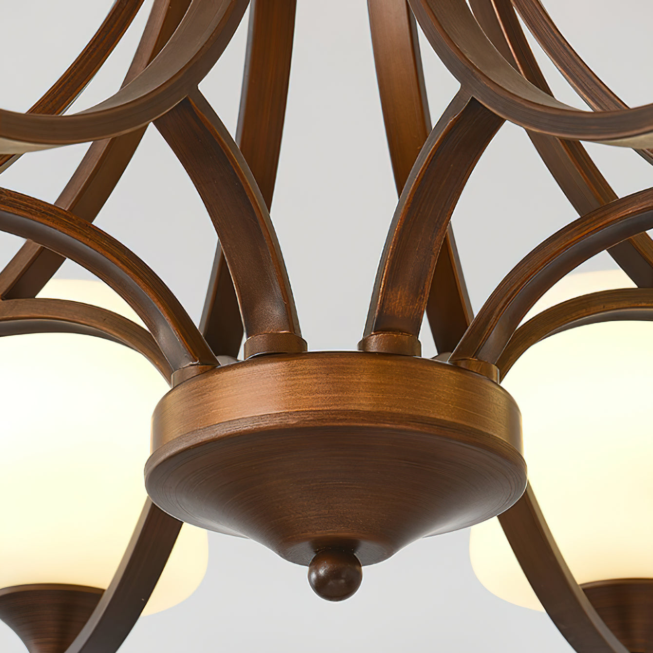 Ulrinara Postmodern Luxus Messing Glas Kronleuchter-Letslighting
