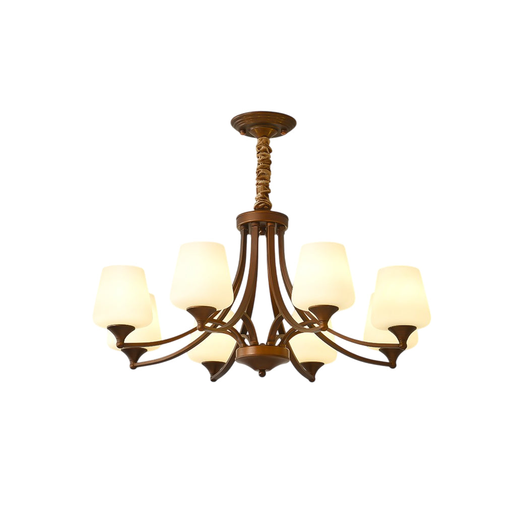 Ulrinara Postmodern Luxus Messing Glas Kronleuchter-Letslighting