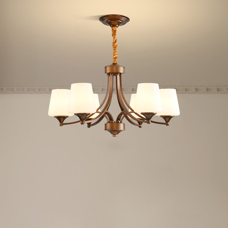 Ulrinara Postmodern Luxus Messing Glas Kronleuchter-Letslighting