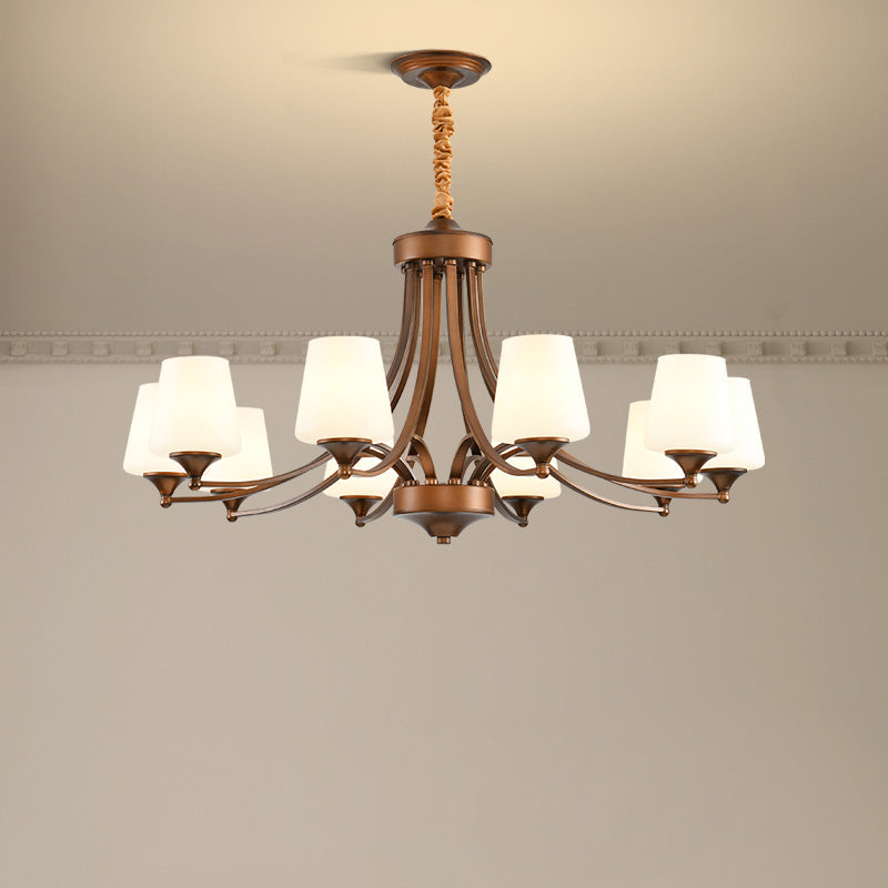 Ulrinara Postmodern Luxus Messing Glas Kronleuchter-Letslighting