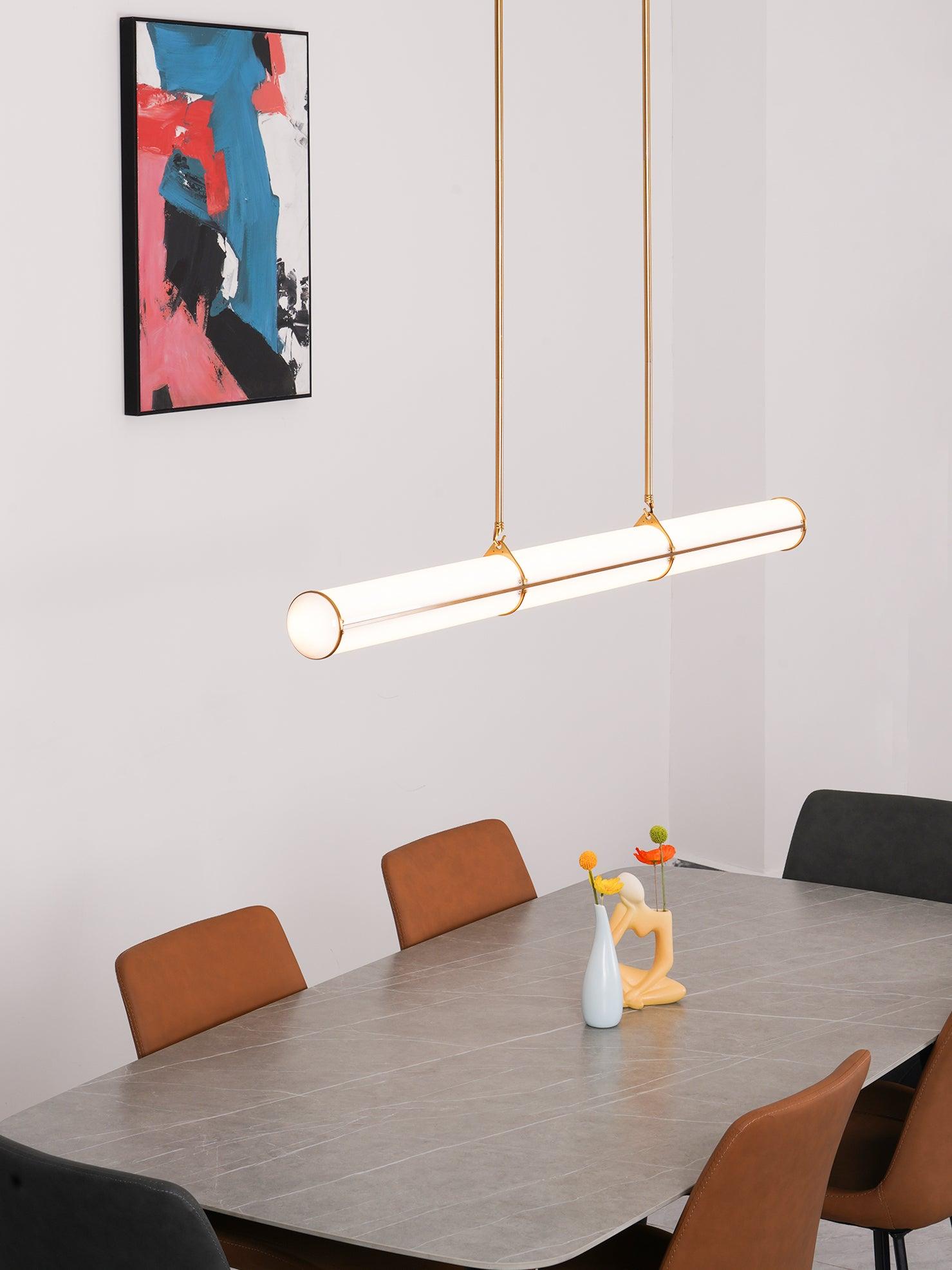 Lustra Pendelleuchte Leuchte Zylindrisch Endlos Esszimmer-Letslighting