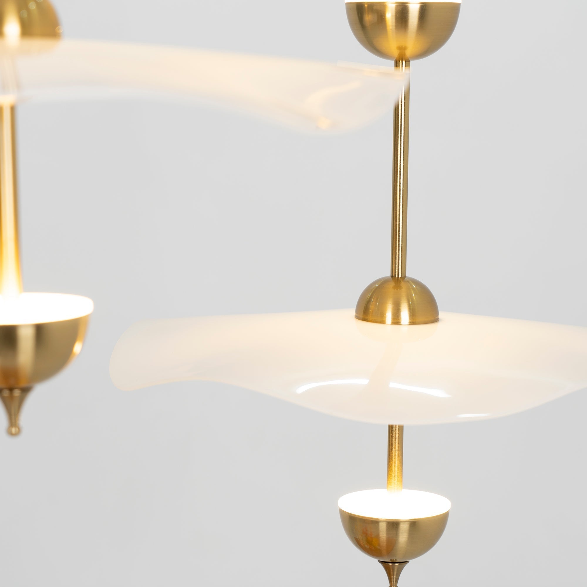 Lusso Wave Double Biscuit Pendant Light-Letslighting