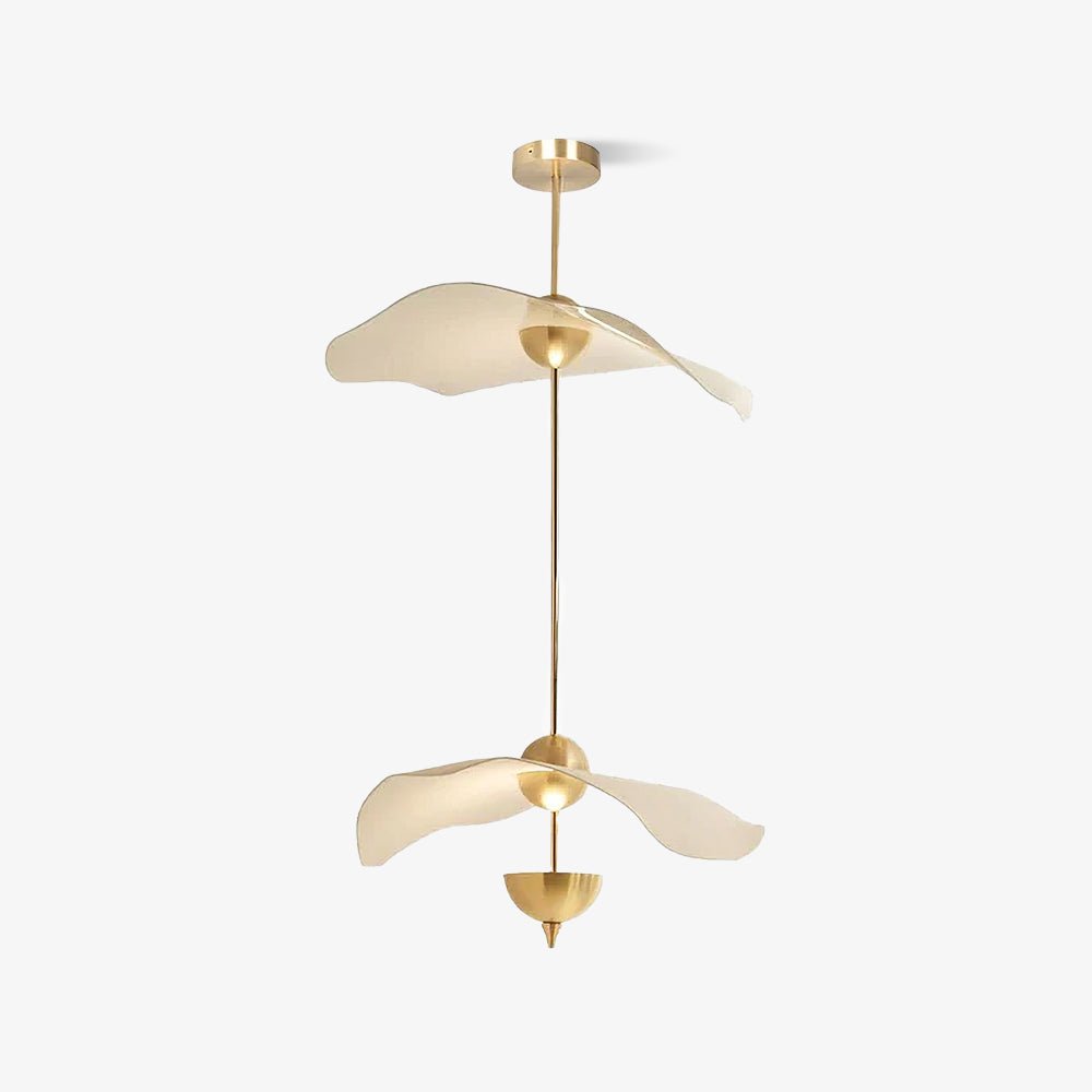 Lusso Wave Double Biscuit Pendant Light-Letslighting