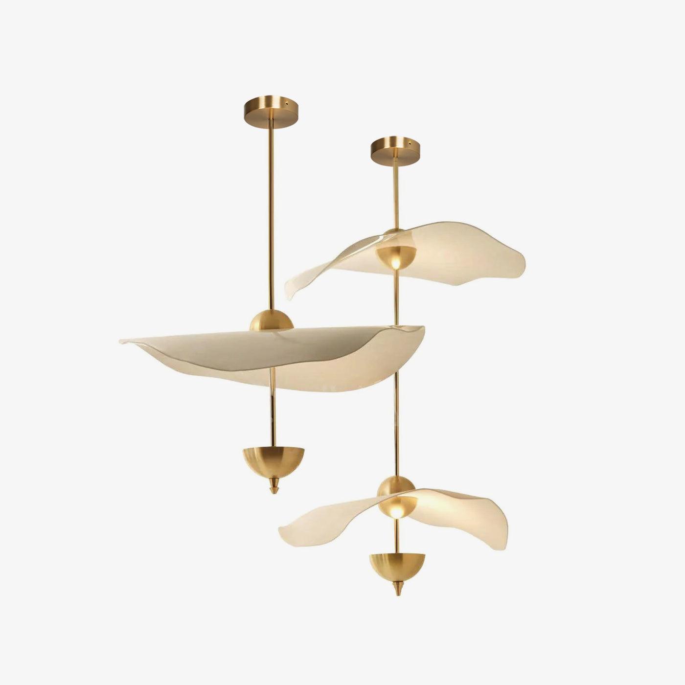 Lusso Wave Double Biscuit Pendant Light-Letslighting