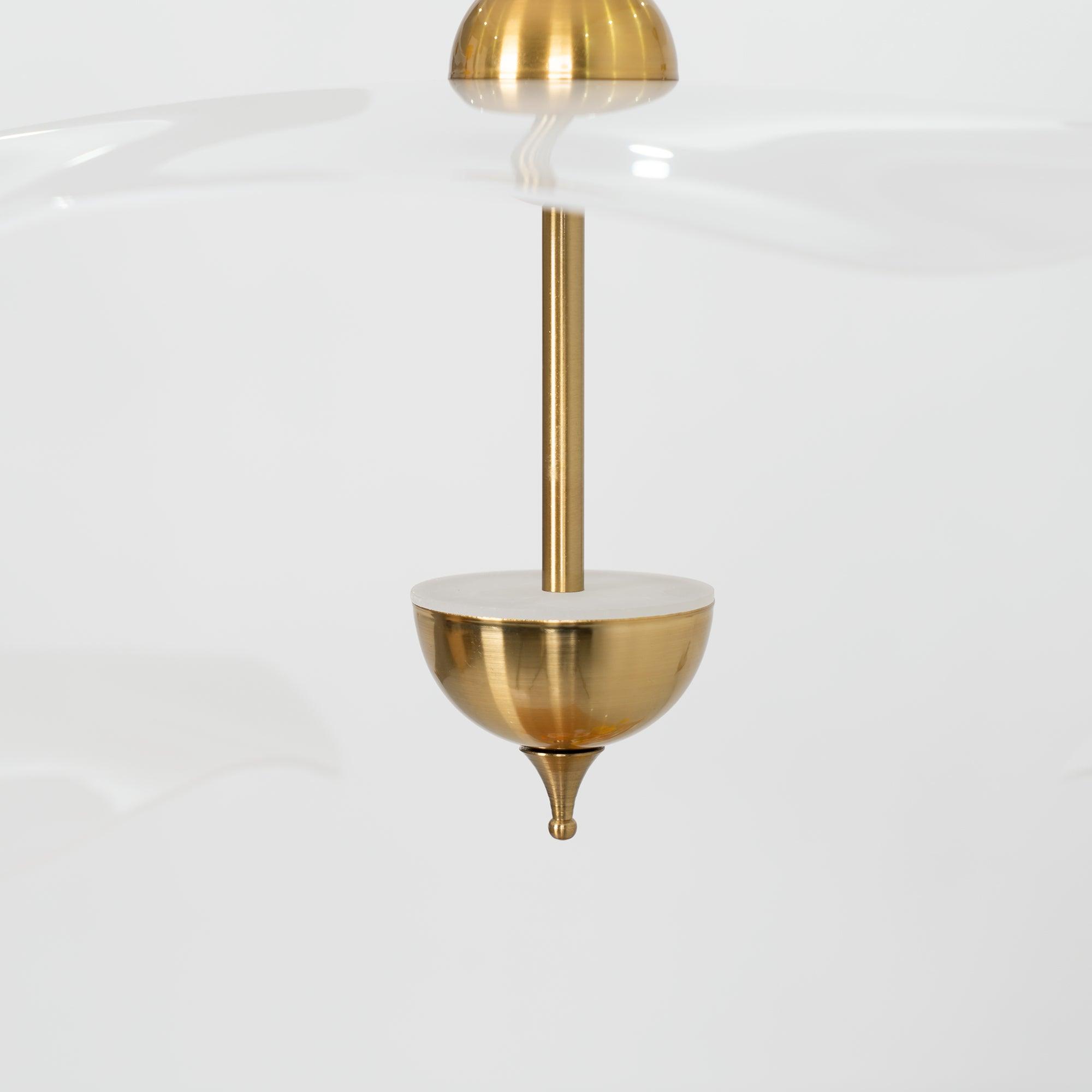 Lusso Wave Double Biscuit Pendant Light-Letslighting
