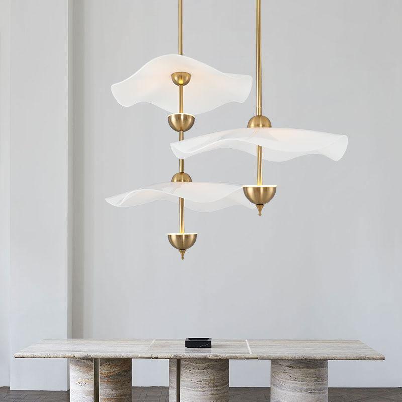 Lusso Wave Double Biscuit Pendant Light-Letslighting