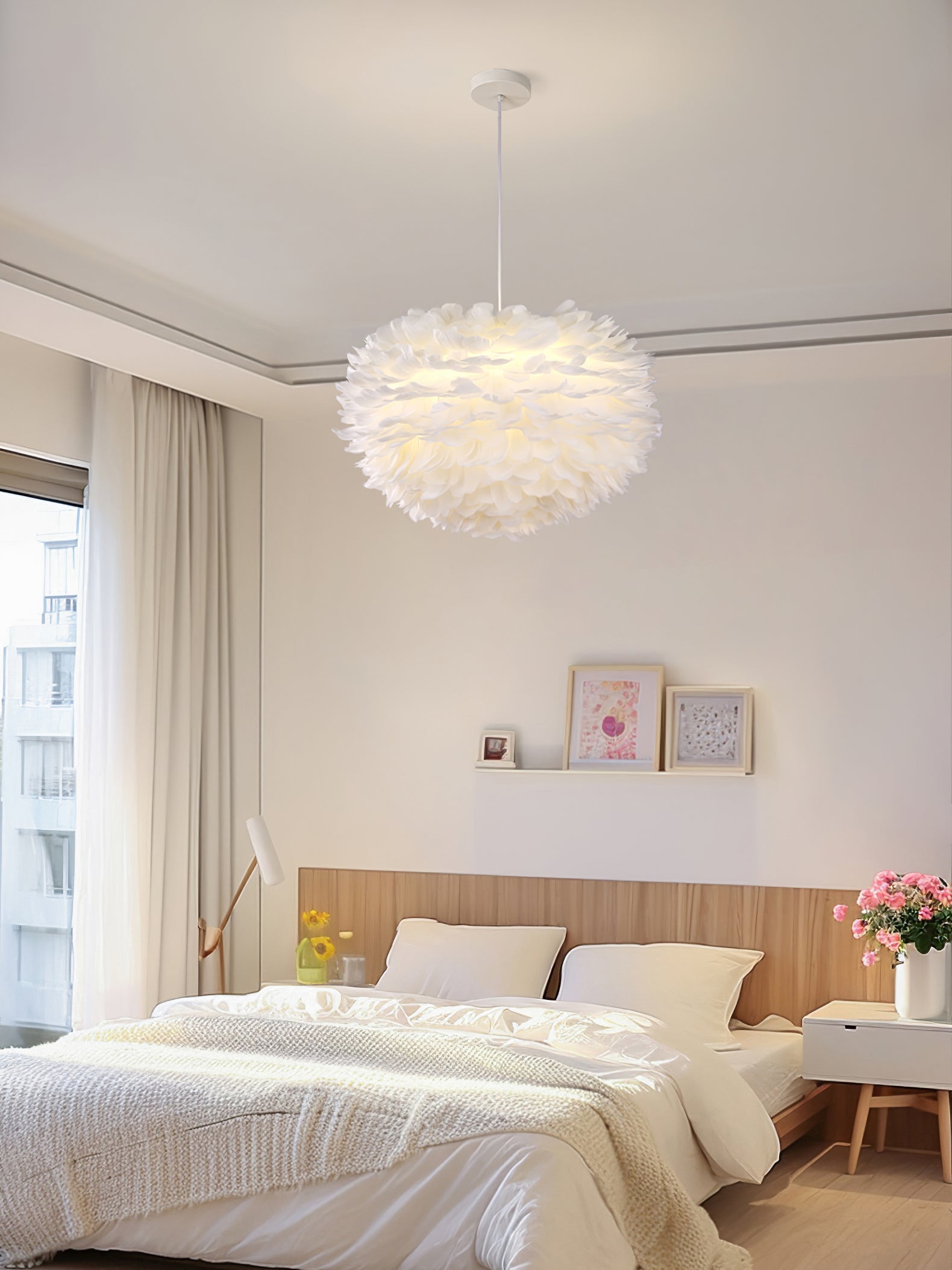 Goose Feathers Pendant Lamp - Blowlighting