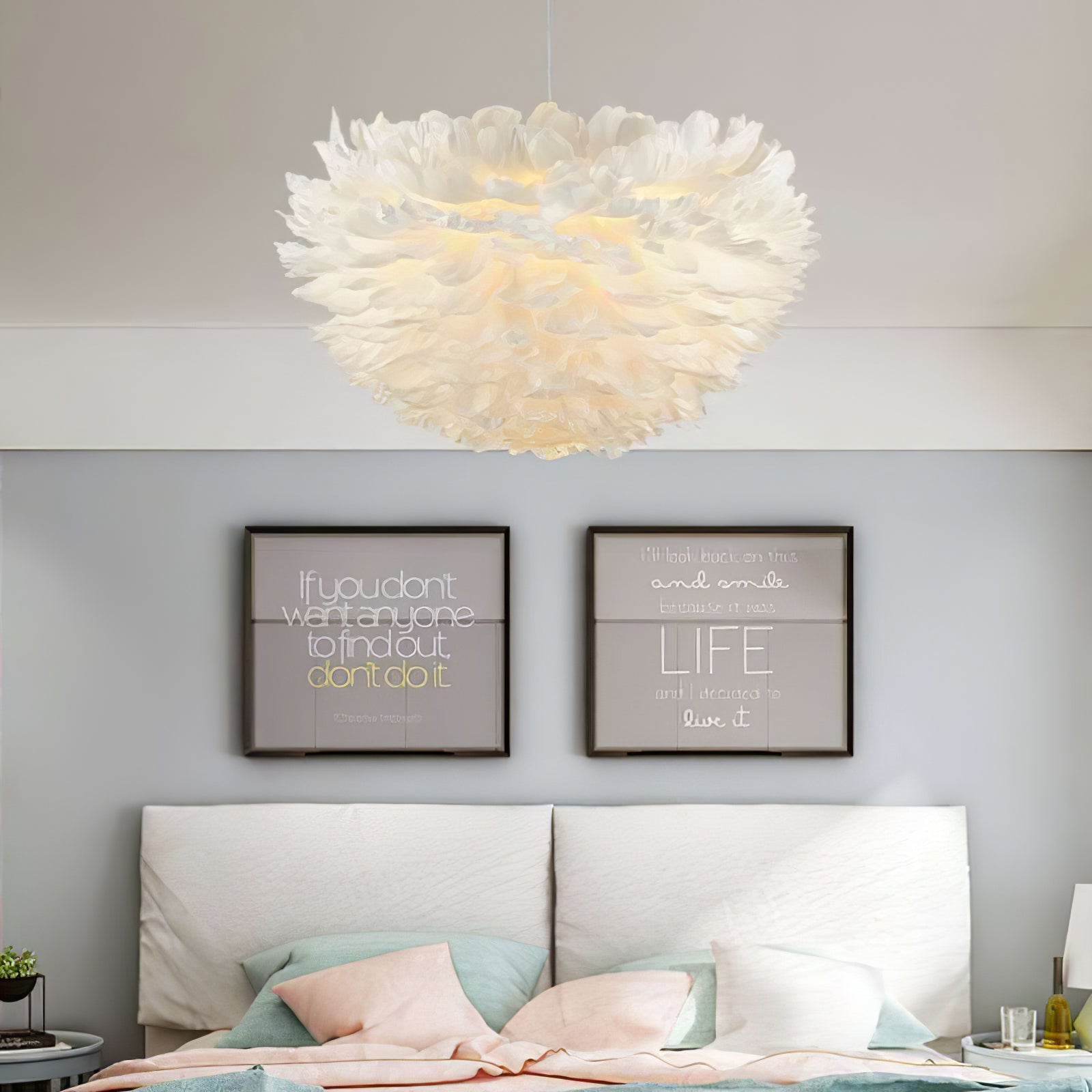 Goose Feathers Pendant Lamp - Blowlighting