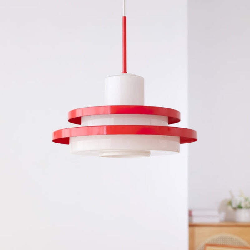 Valentina Mittleres Jahrhundert Bauhaus Pendelleuchte Glas Wohnzimmer