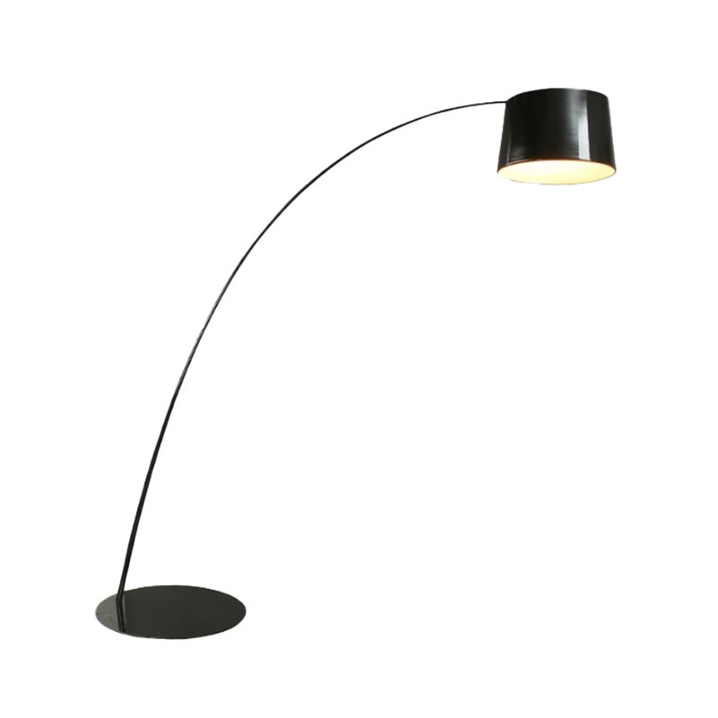 Arisha Cool Modern Stehleuchte Metallbogen, Schwarz/Weiß/Rot/Blau, Schlafzimmer, Metall