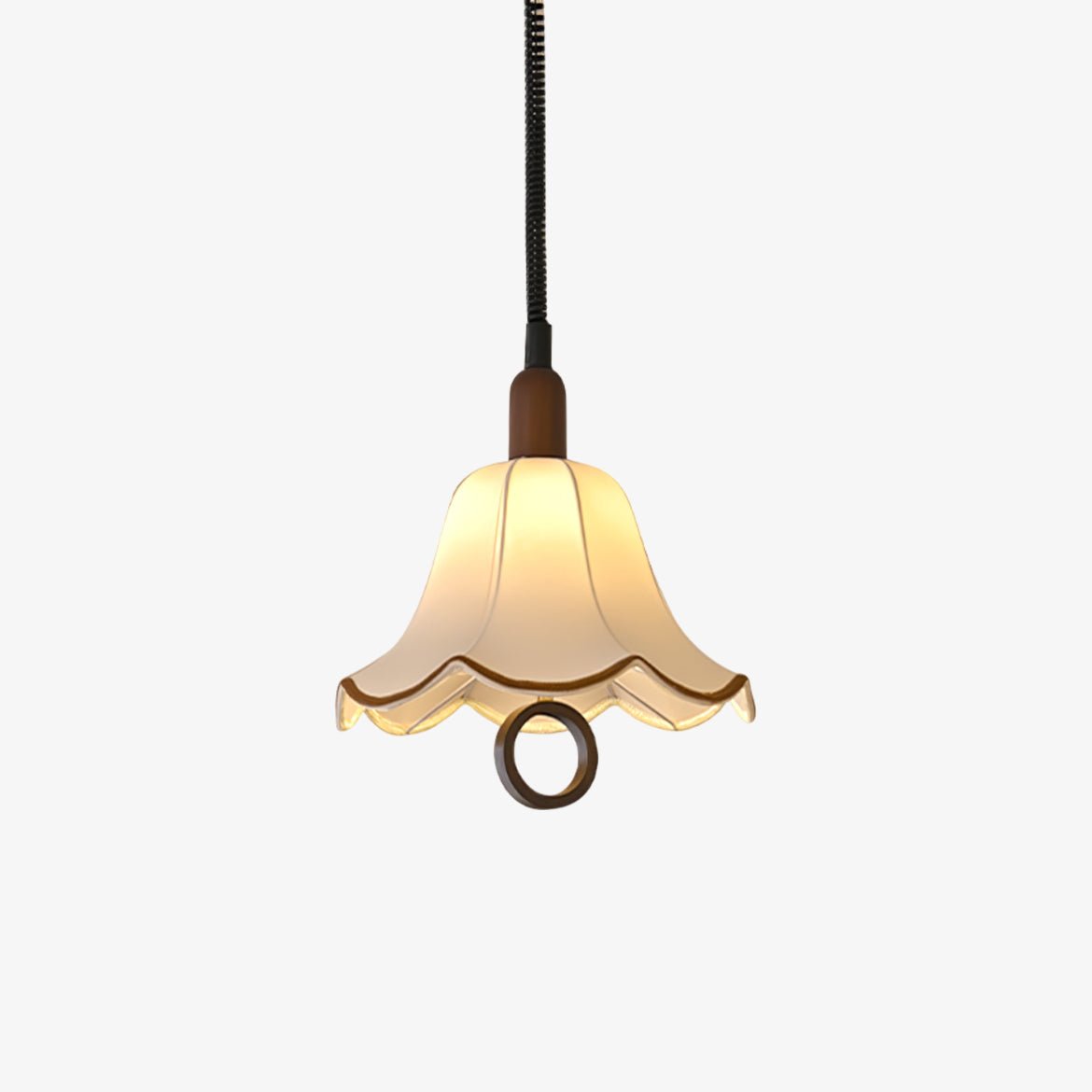 Eurvaryra Klassische Eleganz Stoff Holz Pendelleuchte-Letslighting
