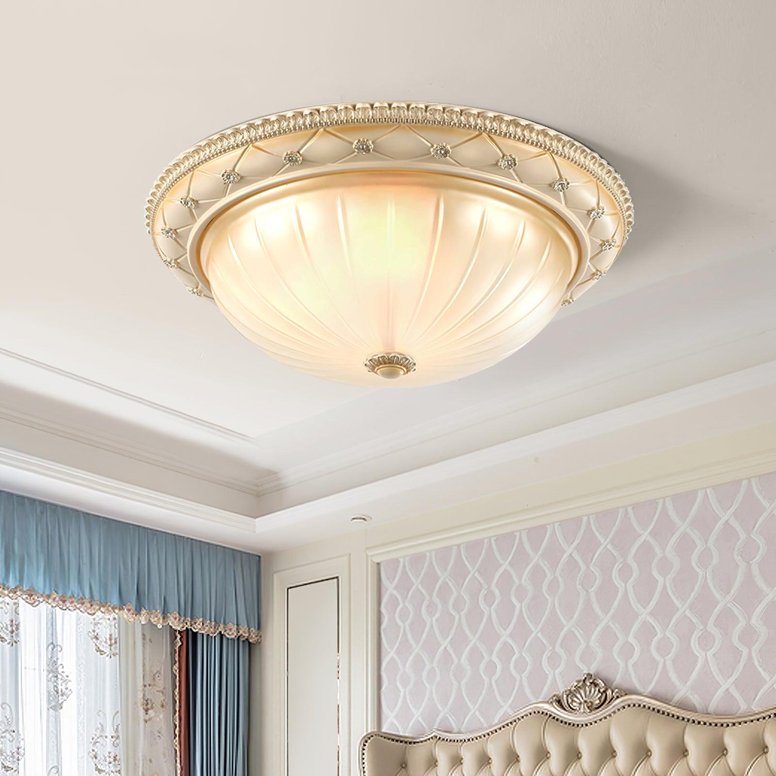 Evtalen Eleganz Vintage Harz Glas Einbau Deckenleuchte-Letslighting