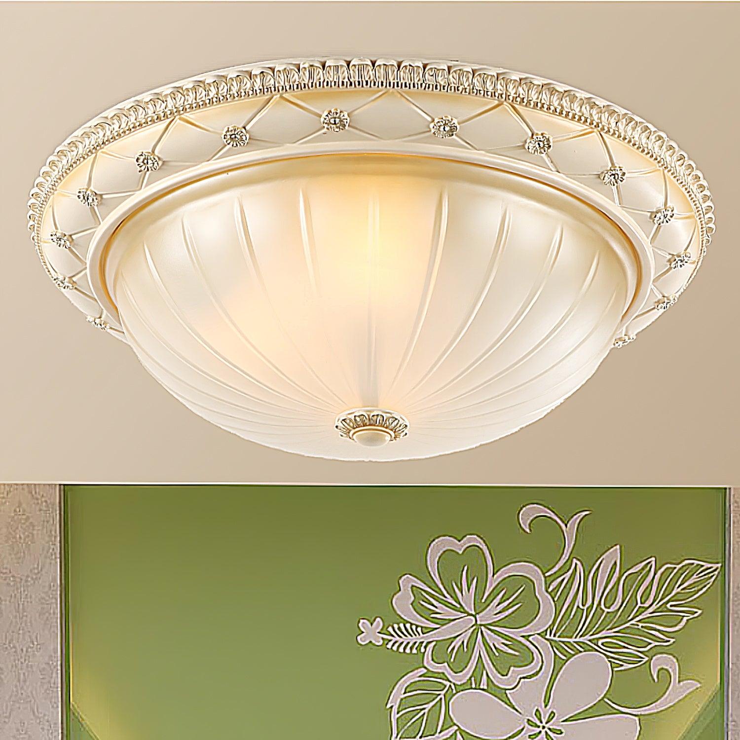 Evtalen Eleganz Vintage Harz Glas Einbau Deckenleuchte-Letslighting