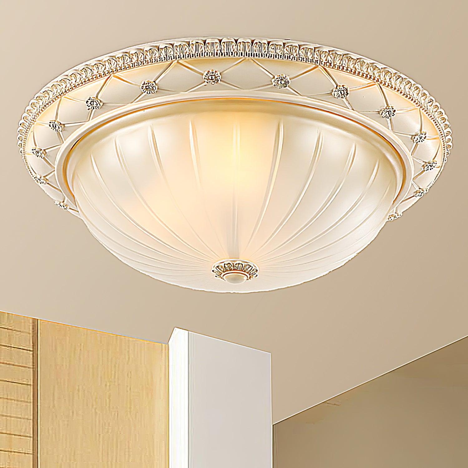 Evtalen Eleganz Vintage Harz Glas Einbau Deckenleuchte-Letslighting