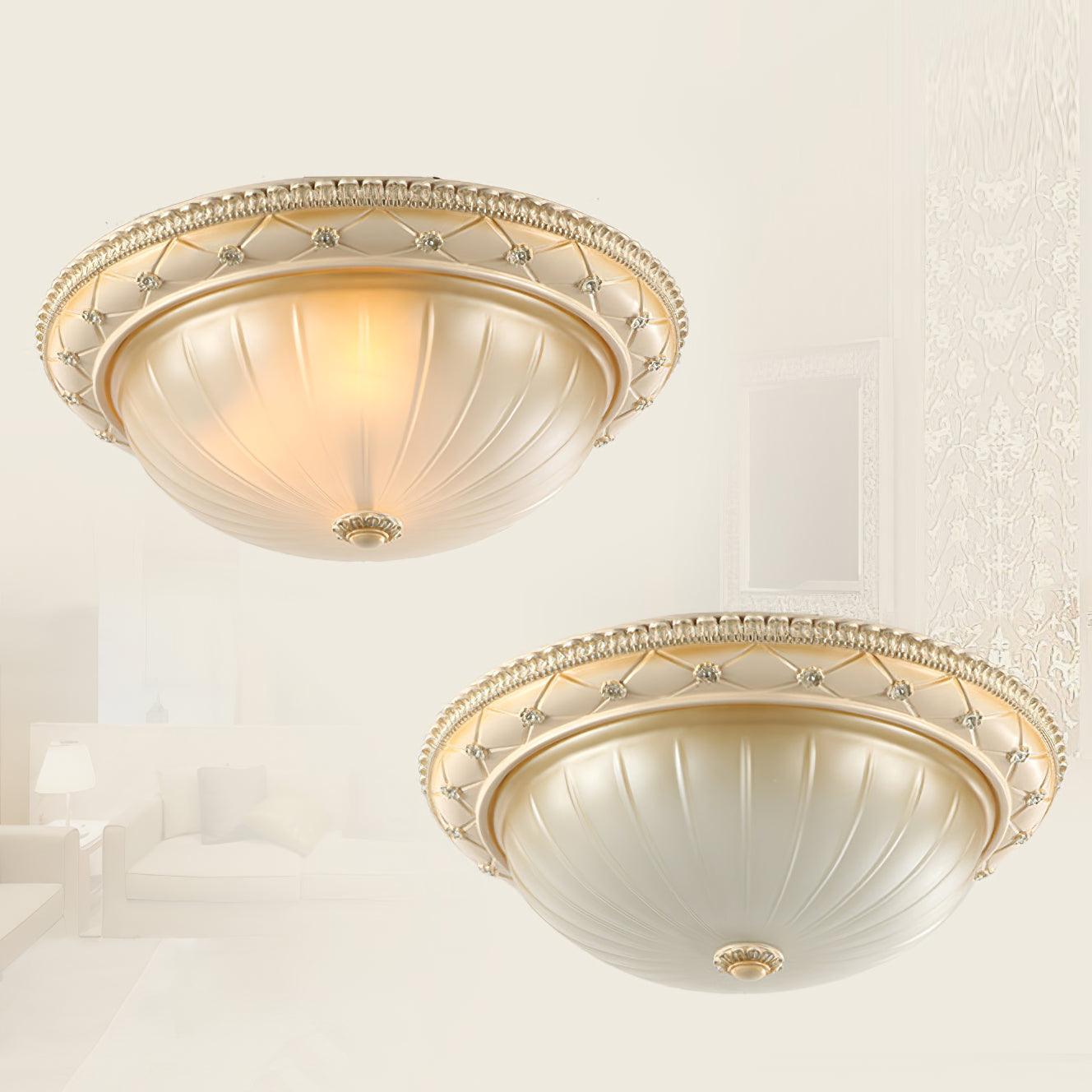 Evtalen Eleganz Vintage Harz Glas Einbau Deckenleuchte-Letslighting