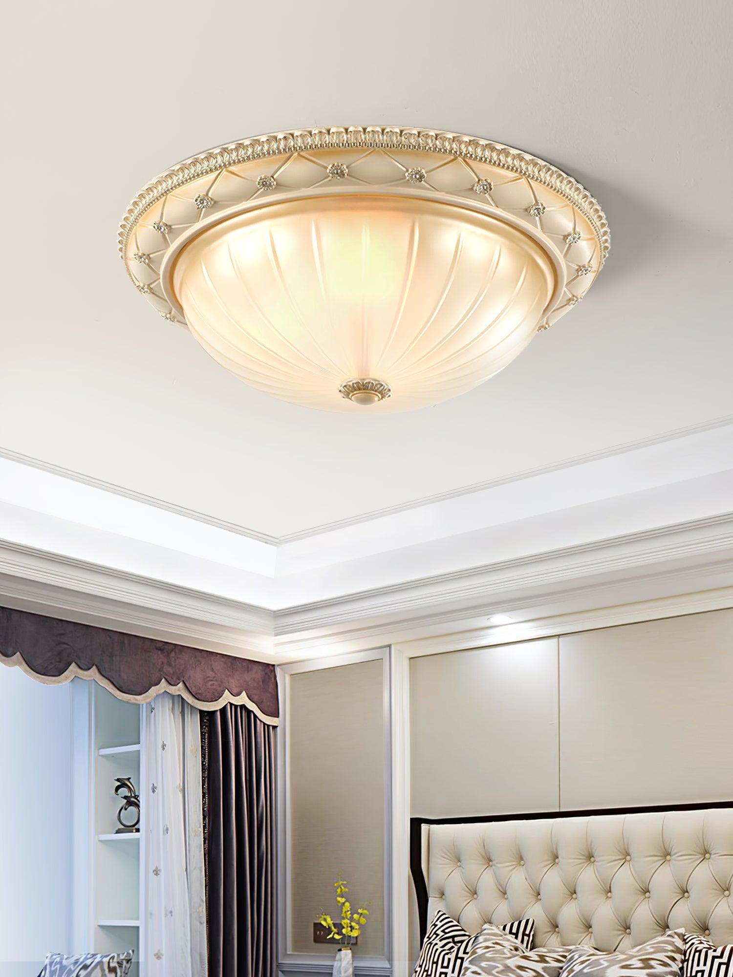 Evtalen Eleganz Vintage Harz Glas Einbau Deckenleuchte-Letslighting