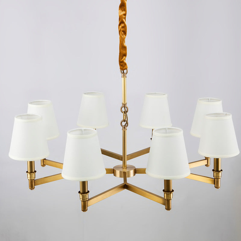 Vadoryra Postmodern Luxury Brass Fabric Chandelier - Letslighting