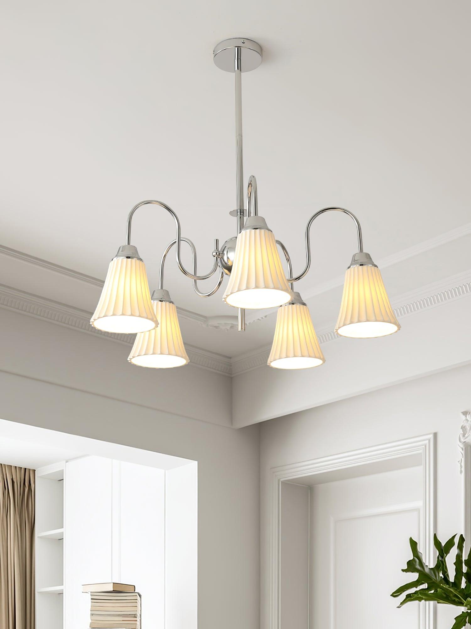 Lustra Kronleuchter Esther Keramik Gefeilt Modern-Letslighting