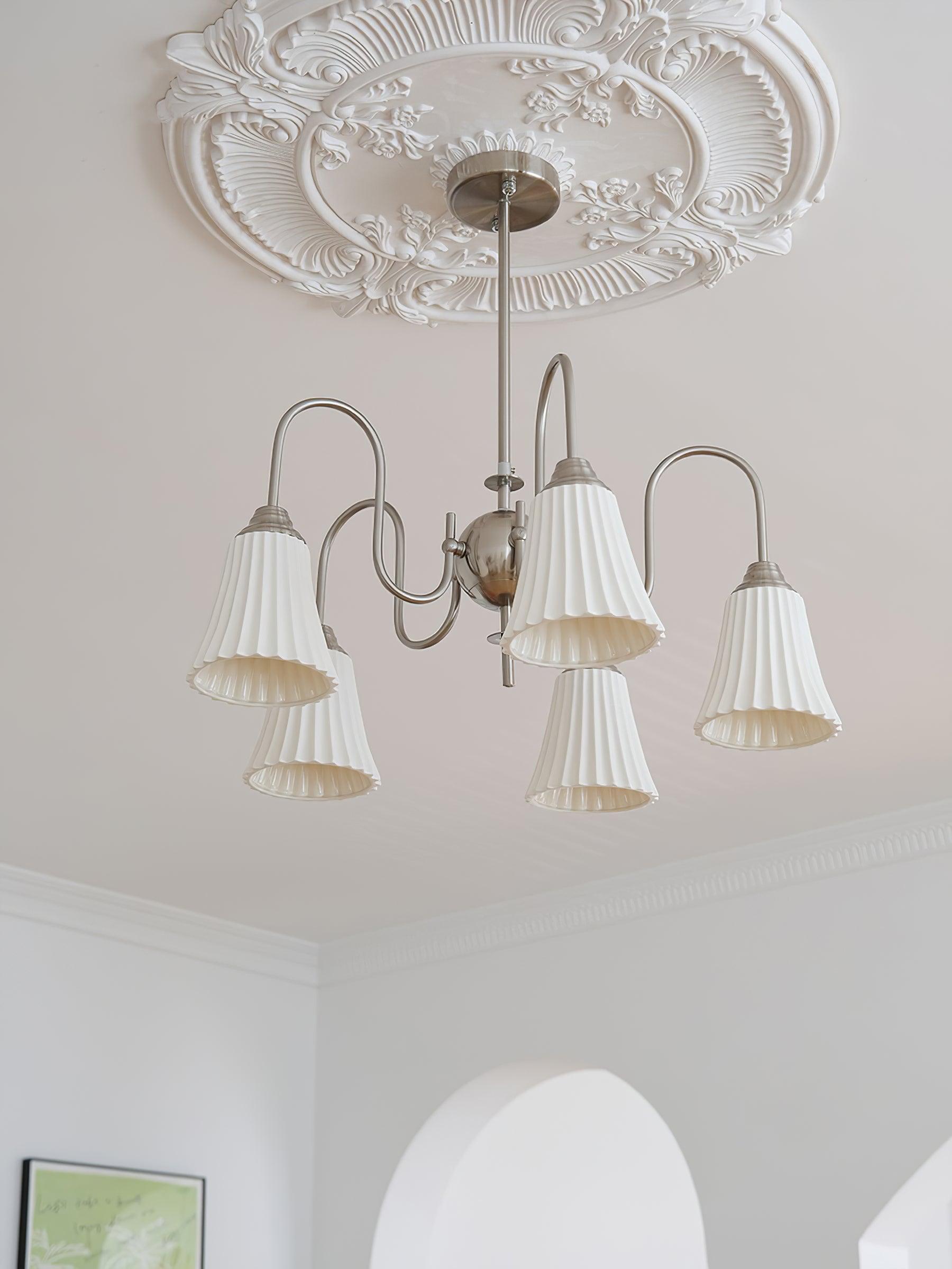 Lustra Kronleuchter Esther Keramik Gefeilt Modern-Letslighting