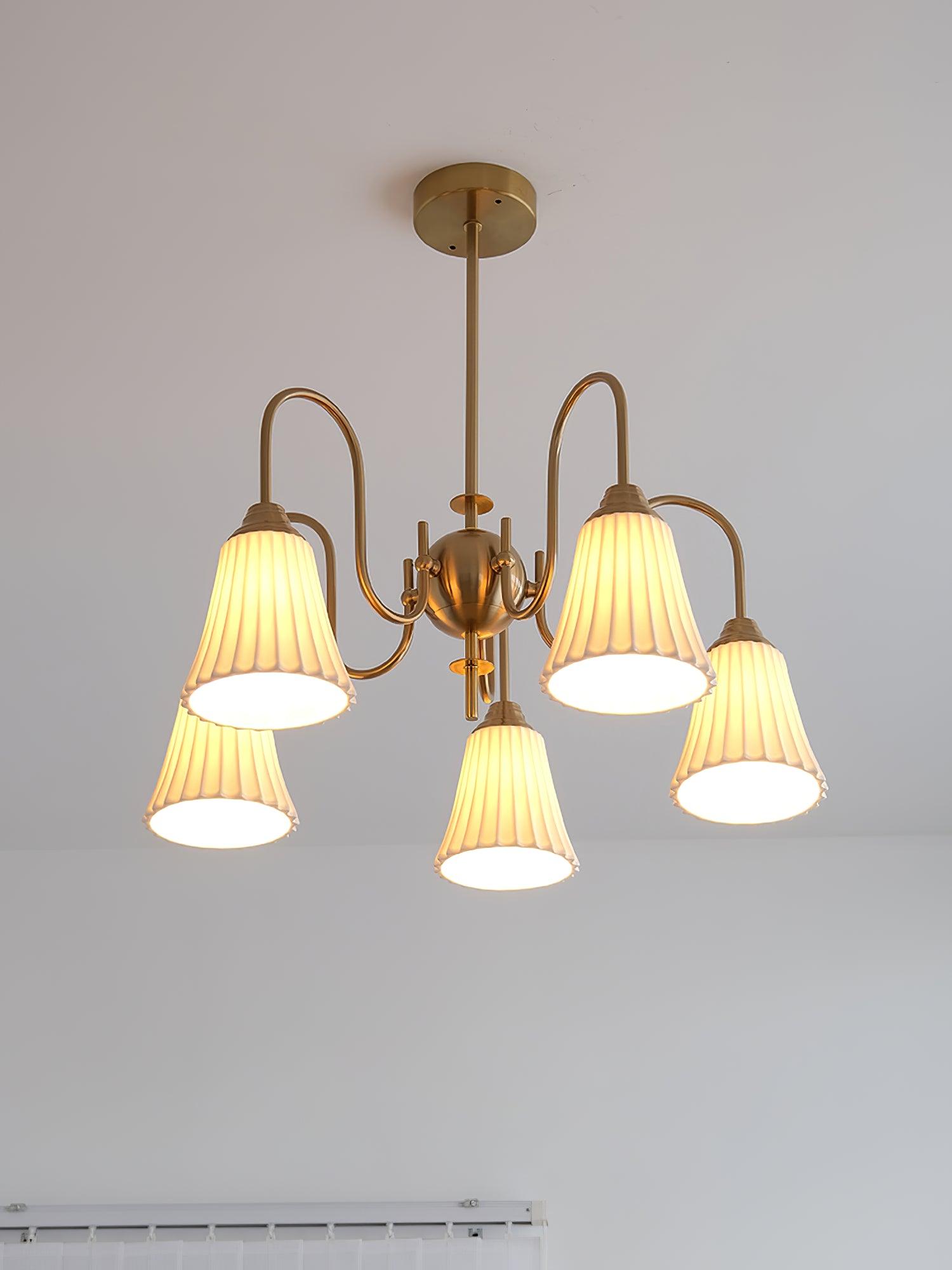 Lustra Kronleuchter Esther Keramik Gefeilt Modern-Letslighting