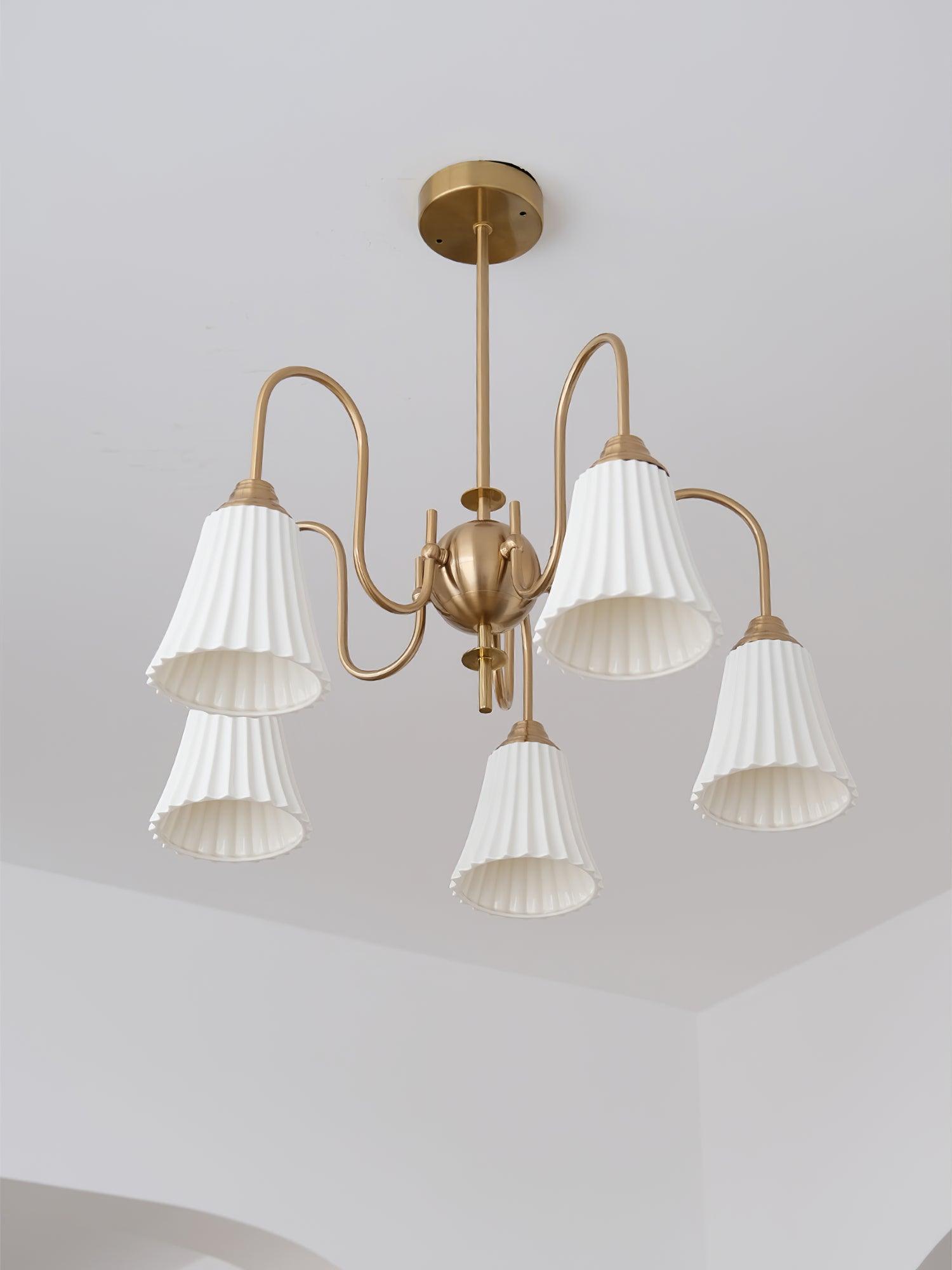 Lustra Kronleuchter Esther Keramik Gefeilt Modern-Letslighting
