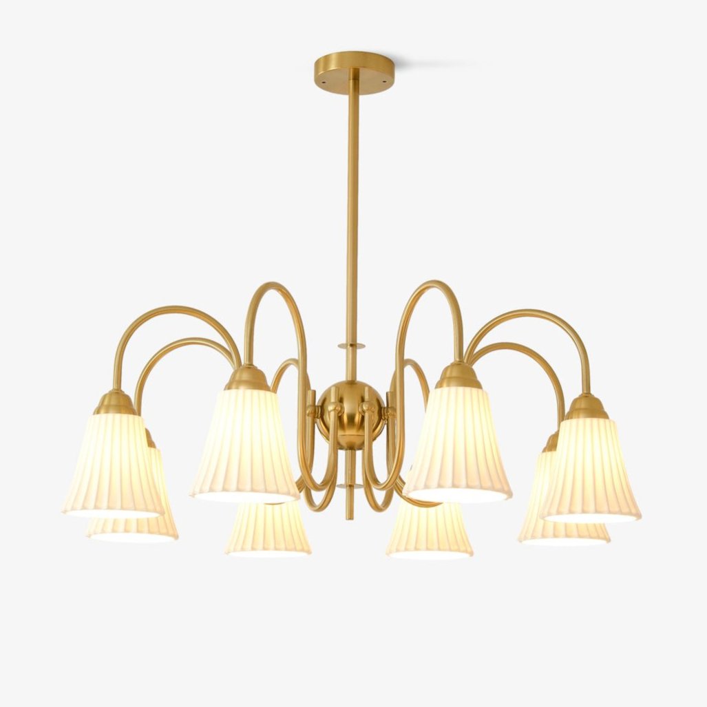 Lustra Kronleuchter Esther Keramik Gefeilt Modern-Letslighting