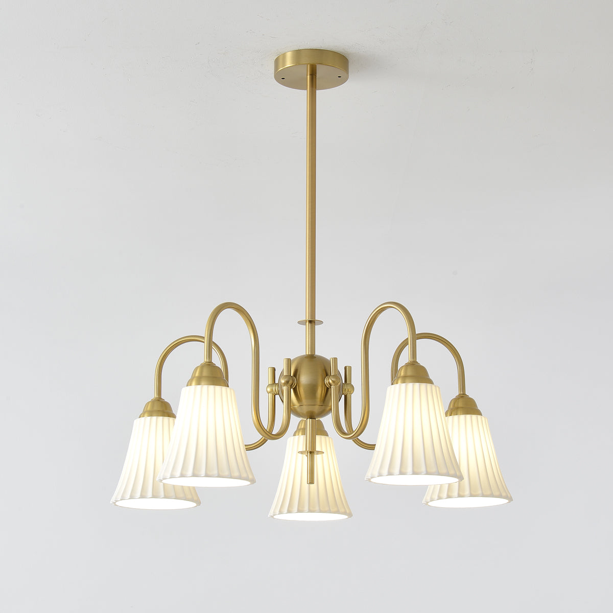 Lustra Kronleuchter Esther Keramik Gefeilt Modern-Letslighting