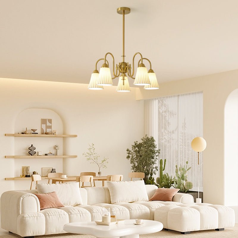 Lustra Kronleuchter Esther Keramik Gefeilt Modern-Letslighting