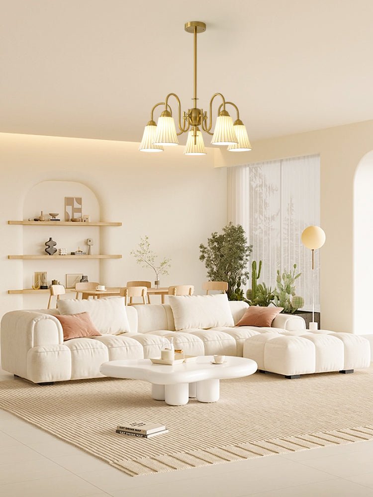 Lustra Kronleuchter Esther Keramik Gefeilt Modern-Letslighting