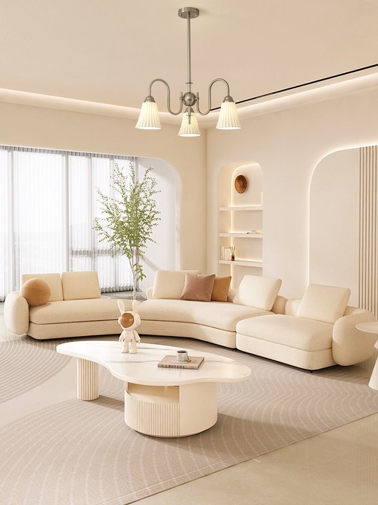 Lustra Kronleuchter Esther Keramik Gefeilt Modern-Letslighting