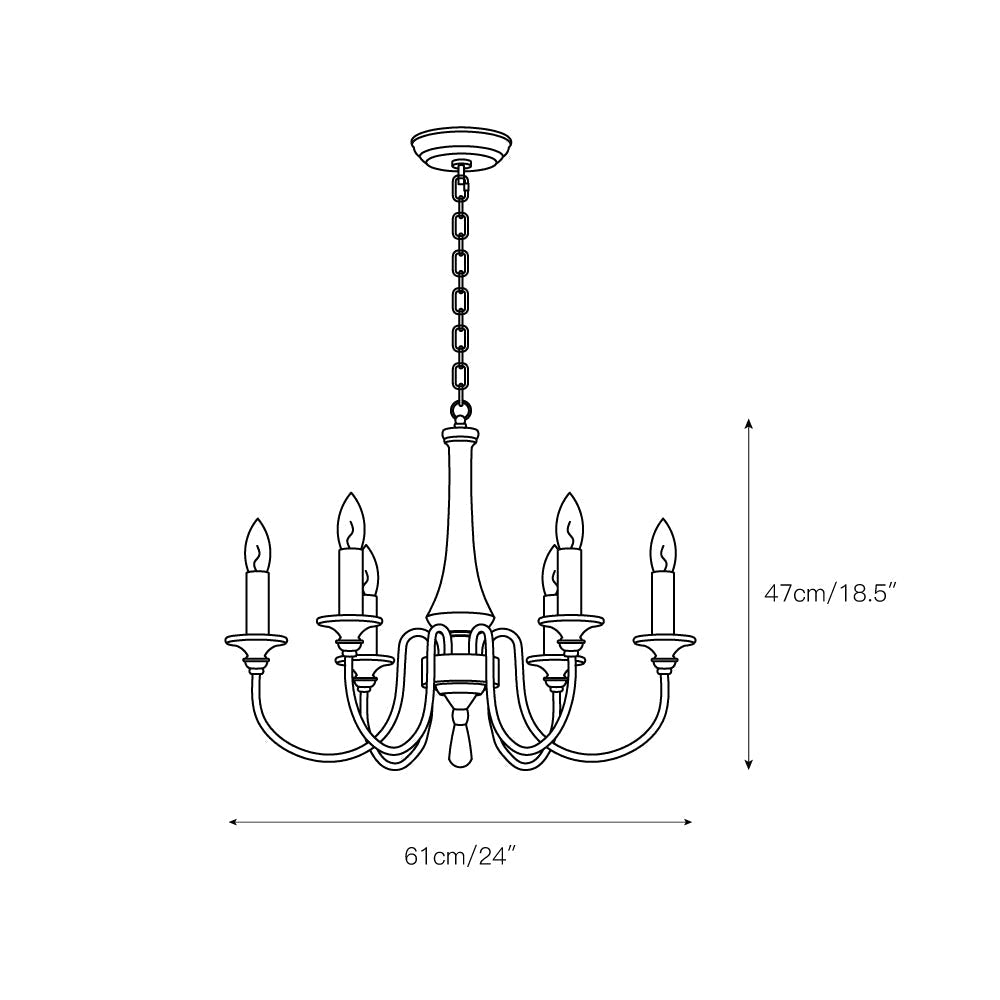 Alzorila Handgeschnitzter industrieller Vintage Kronleuchter-Letslighting