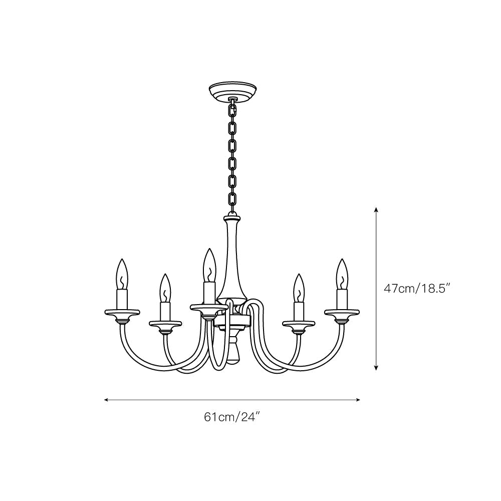 Alzorila Handgeschnitzter industrieller Vintage Kronleuchter-Letslighting