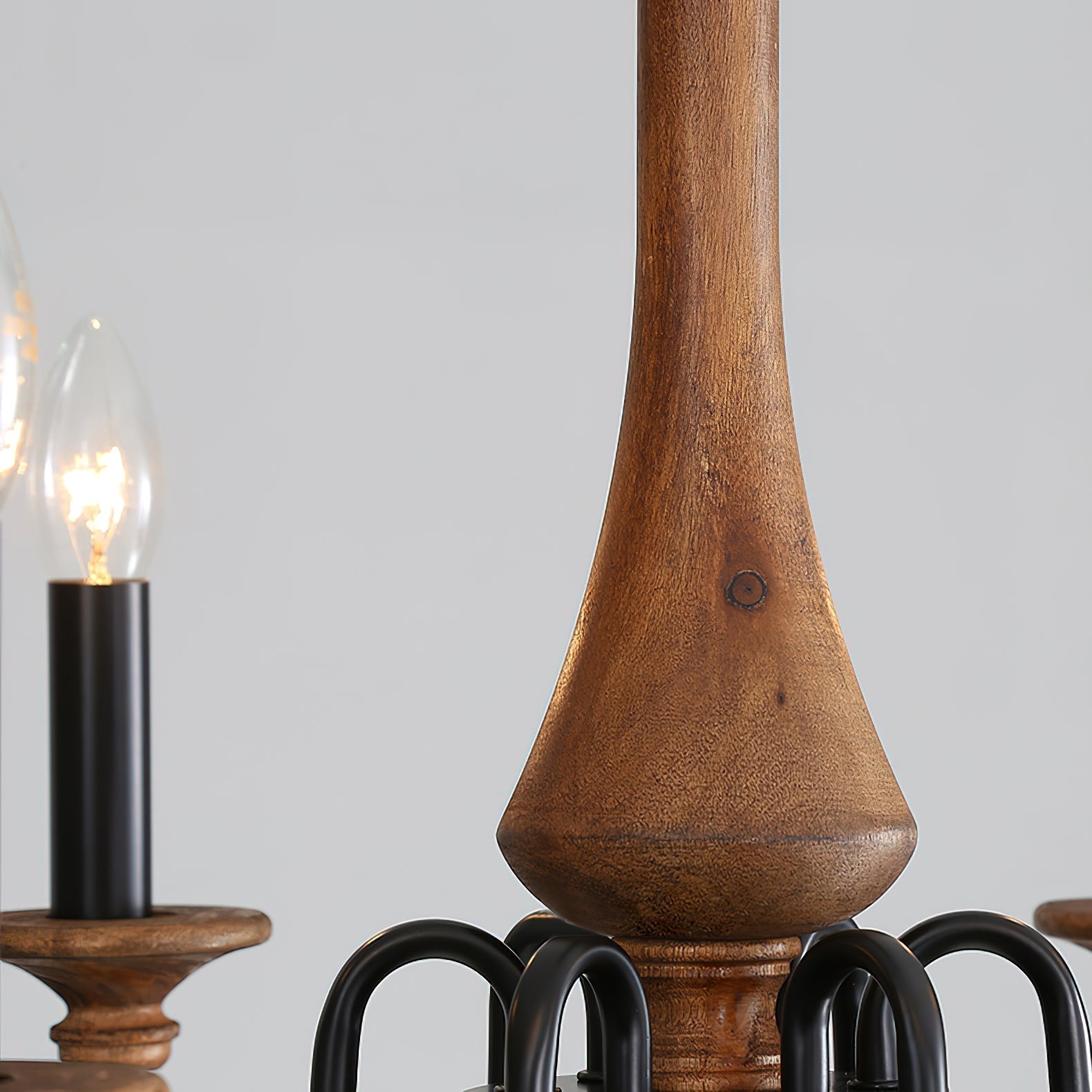 Alzorila Handgeschnitzter industrieller Vintage Kronleuchter-Letslighting
