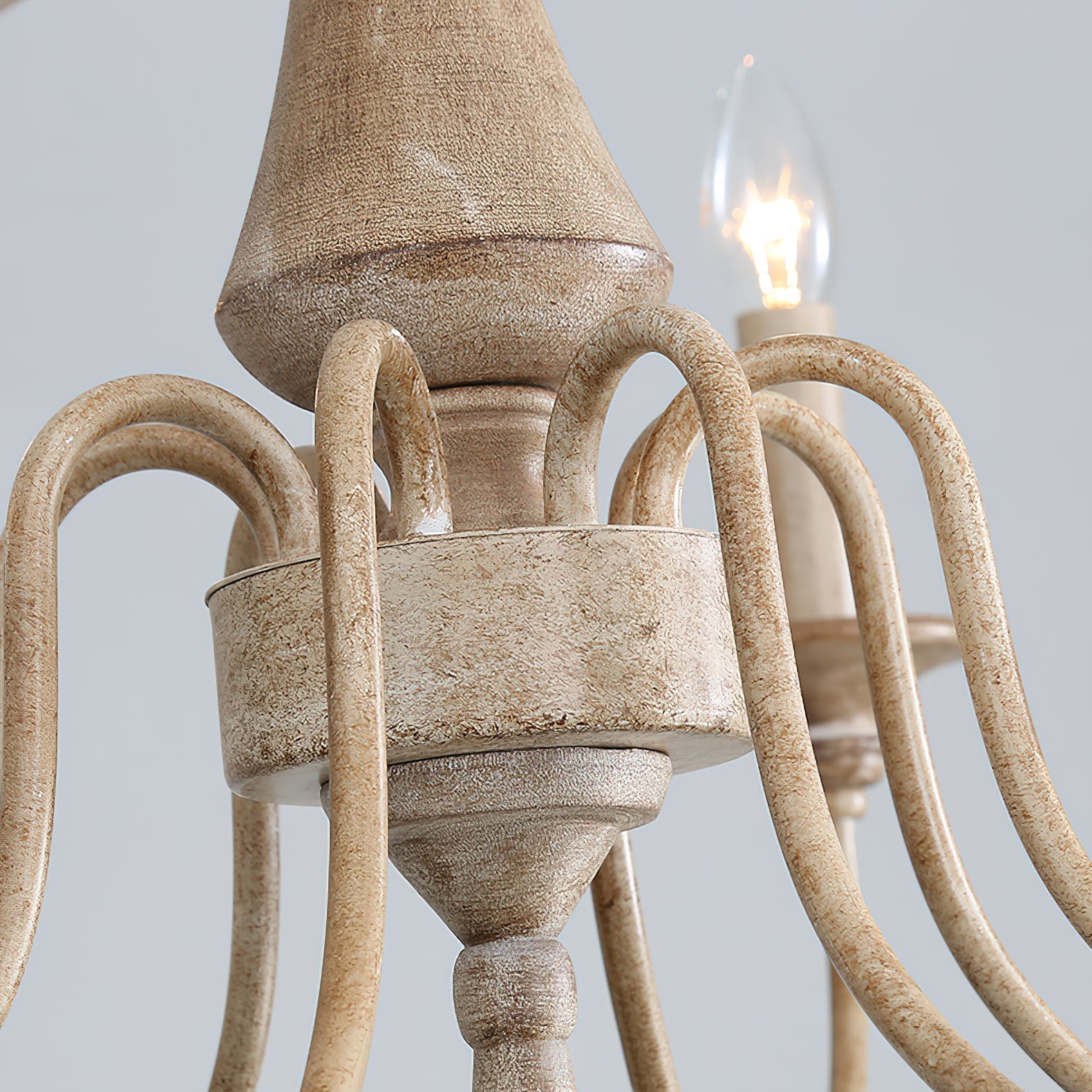 Alzorila Handgeschnitzter industrieller Vintage Kronleuchter-Letslighting