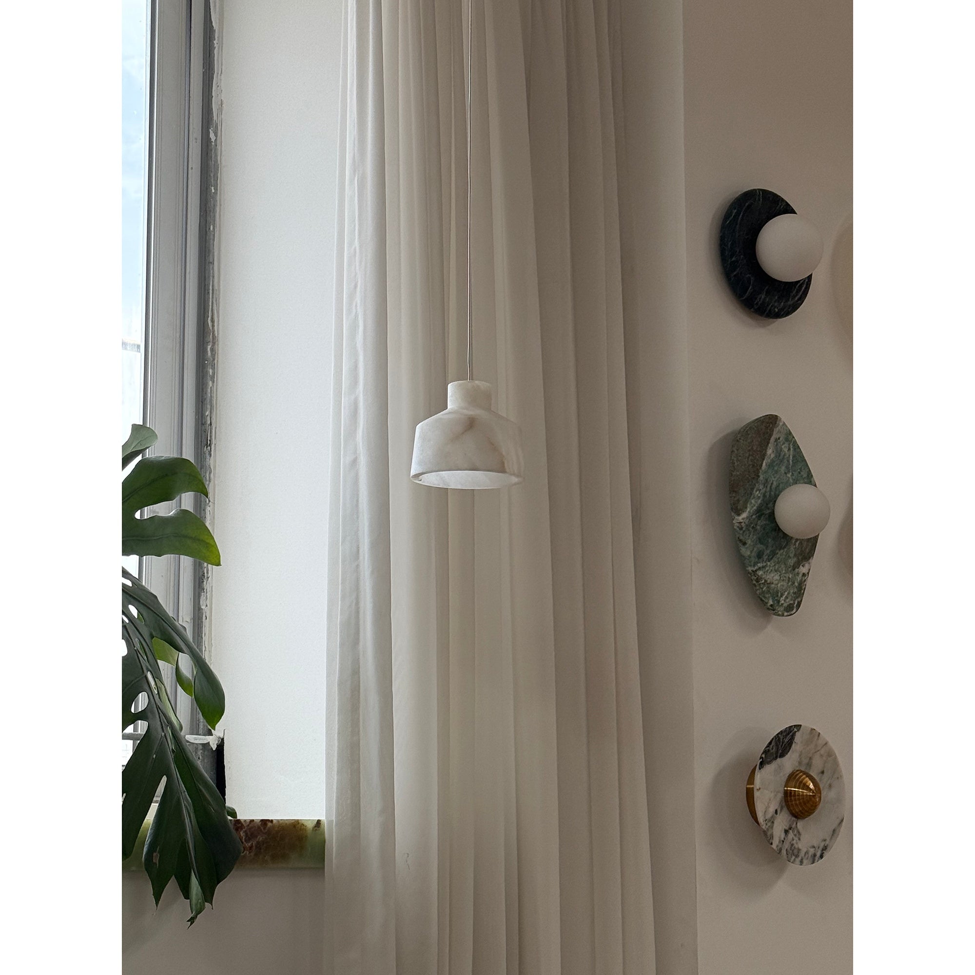 Aursore Modern Minimalist Alabaster Pendant Lamp - Letslighting
