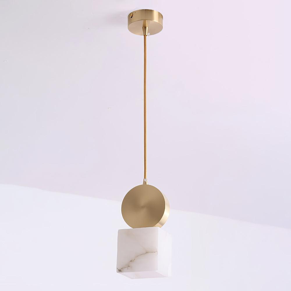 Lyrindis Cylinder Alabaster Pendant Light - Neutralighting
