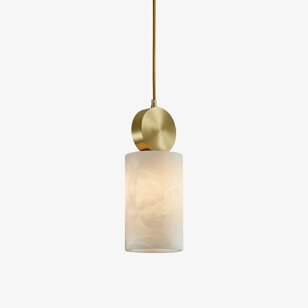 Lyrindis Cylinder Alabaster Pendant Light - Neutralighting