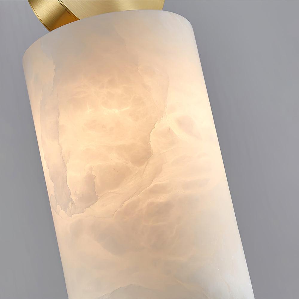 Lyrindis Cylinder Alabaster Pendant Light - Neutralighting