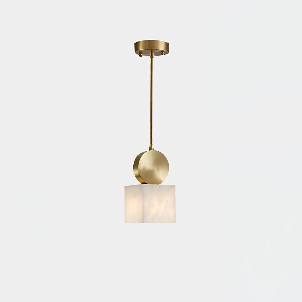 Lyrindis Cylinder Alabaster Pendant Light - Neutralighting