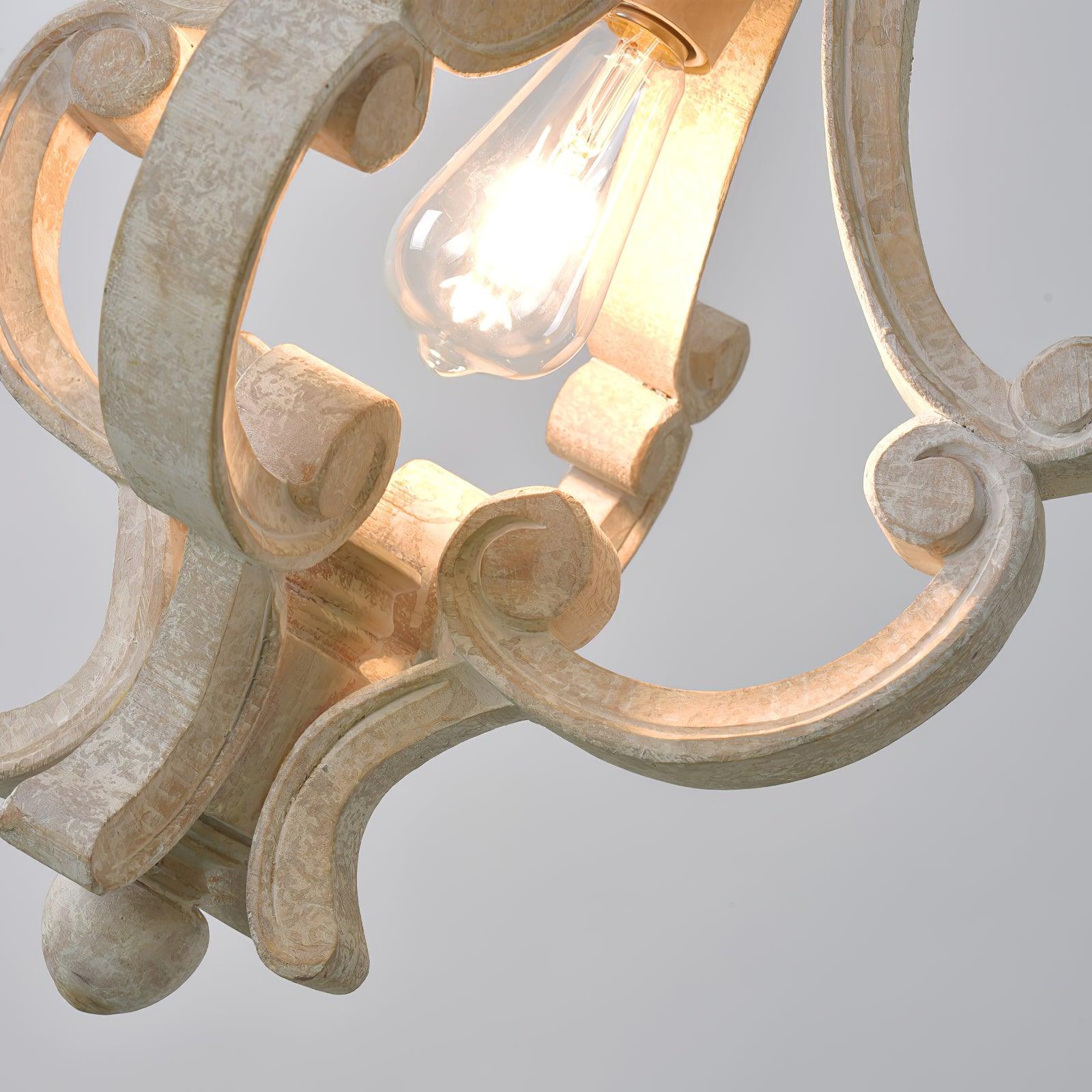 Thalien Holz Glam Pendelleuchte-Letslighting