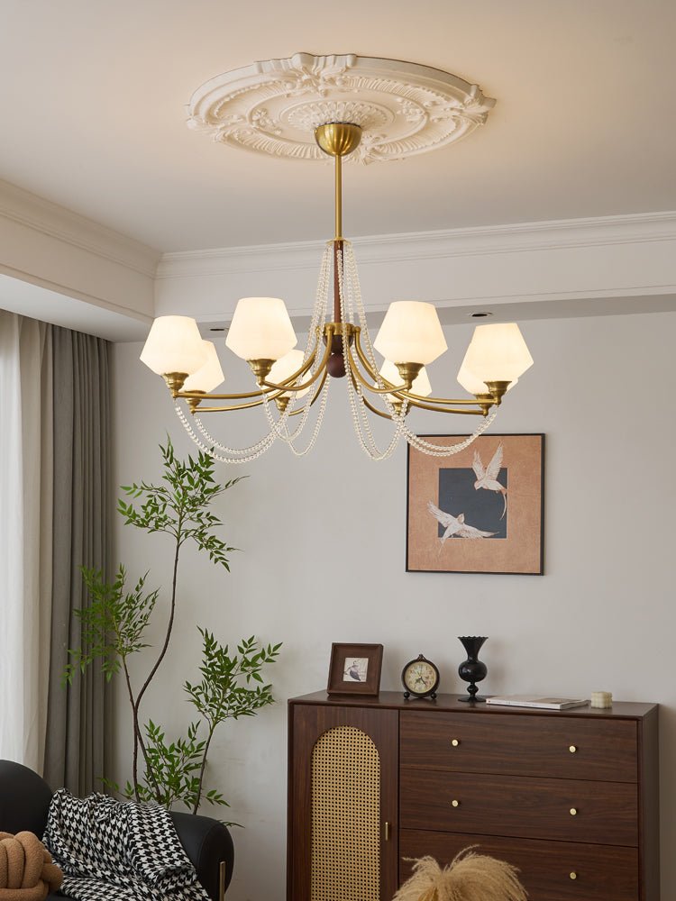Othaus Traditioneller Eleganter Kronleuchter aus Vintage-Holz-Letslighting