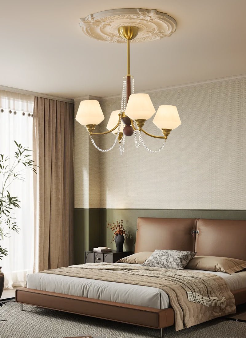 Othaus Traditioneller Eleganter Kronleuchter aus Vintage-Holz-Letslighting