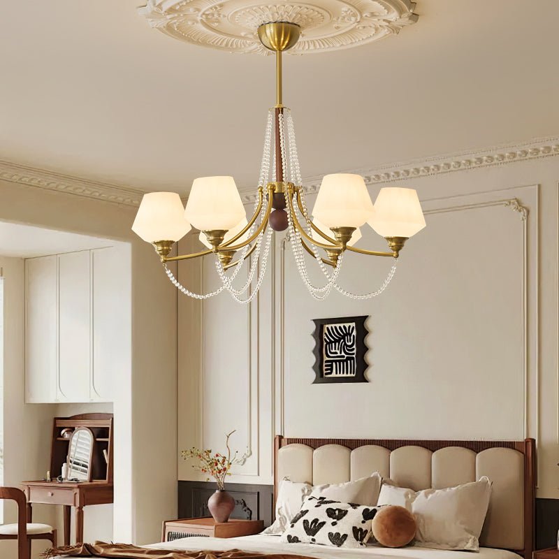 Othaus Traditioneller Eleganter Kronleuchter aus Vintage-Holz-Letslighting