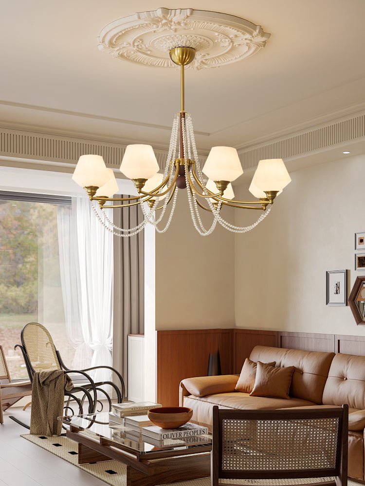 Othaus Traditioneller Eleganter Kronleuchter aus Vintage-Holz-Letslighting