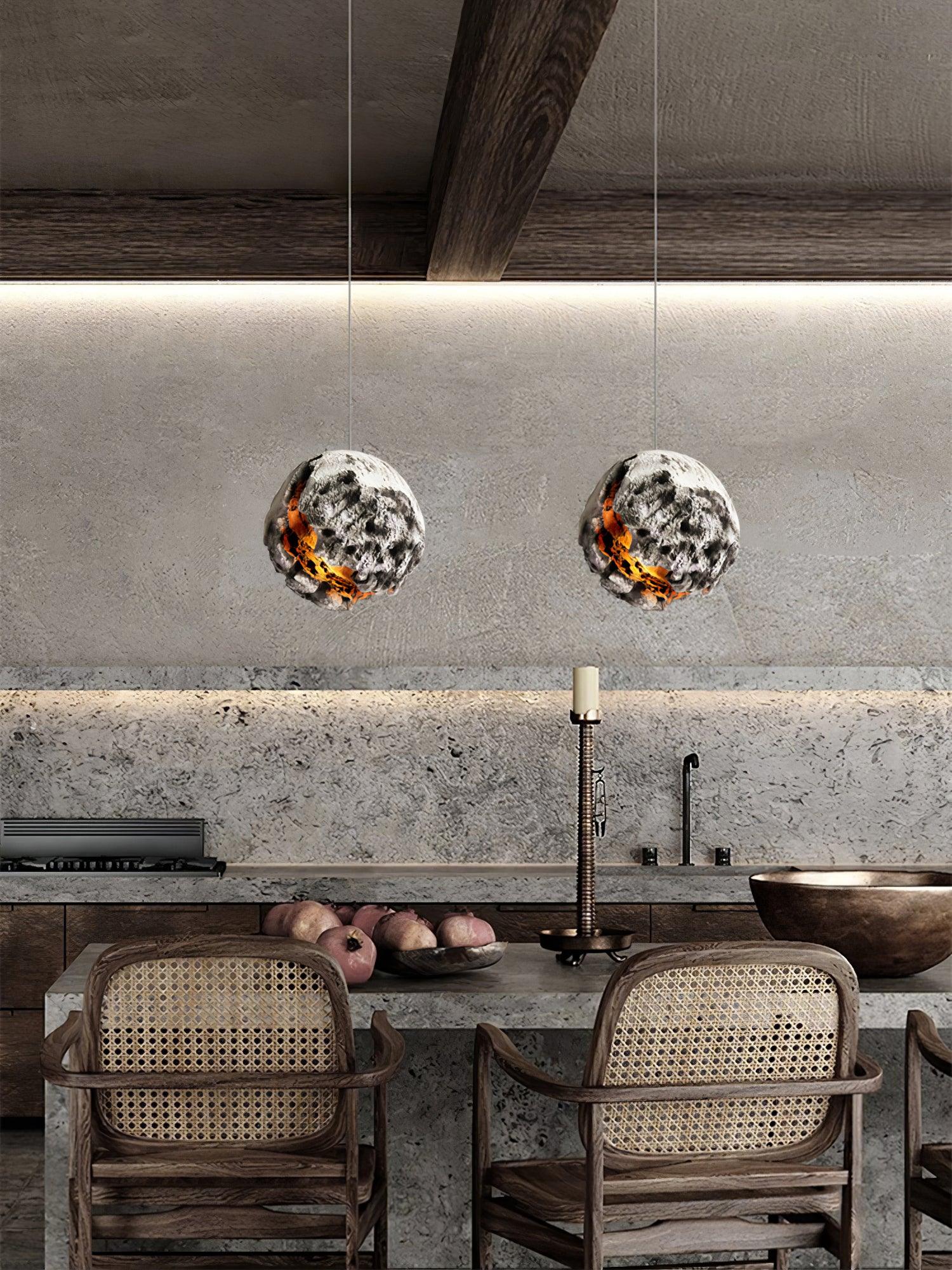 Ilphaara Irregular Planet Kunststoff-Pendelleuchte-Letslighting